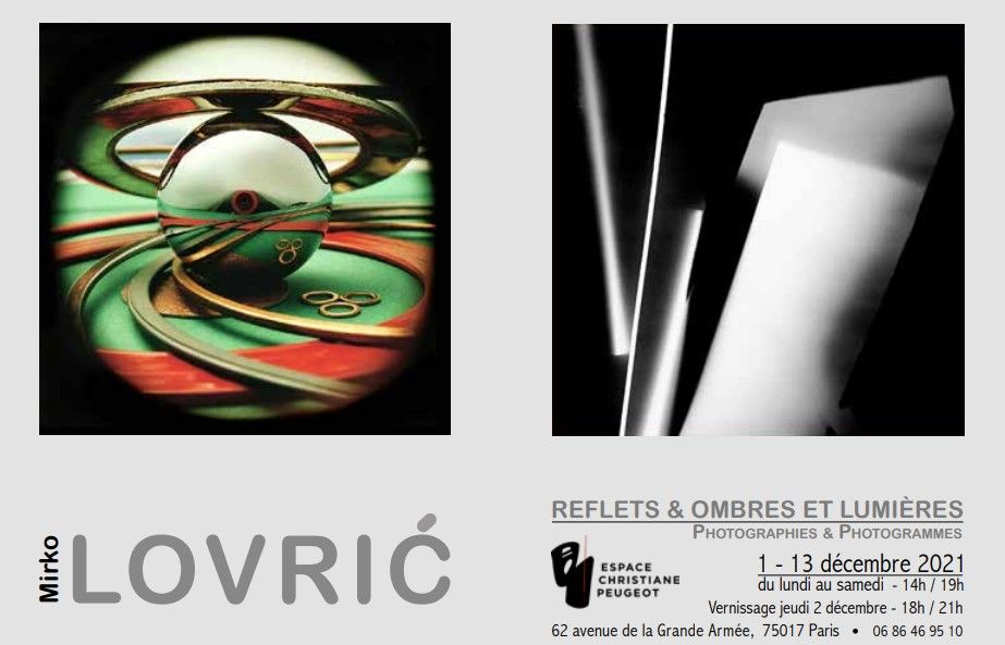 Exposition « REFLETS & OMBRES ET LUMIÈRES » de Mirko Lovrić à l’Espace Christiane Peugeot